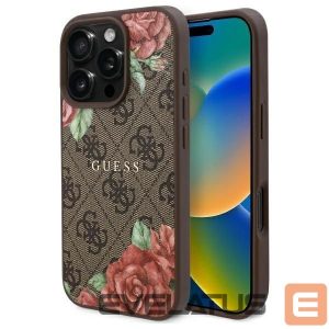 Muud kaubad Guess  Guess GUHMP16LP4ROPEMCW iPhone 16 Pro 6.3" brown/brown hardcase 4G Flowers Print MagSafe 