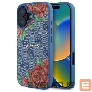 Muud kaubad Guess  Guess GUHMP16SP4ROPEMCB iPhone 16 6.1" blue/blue hardcase 4G Flowers Print MagSafe 