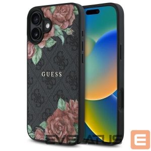 Muud kaubad Guess  Guess GUHMP16SP4ROPEMCK iPhone 16 6.1" black/black hardcase 4G Flowers Print MagSafe 