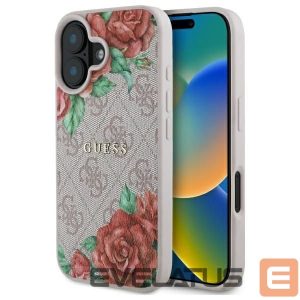 Muud kaubad Guess  Guess GUHMP16SP4ROPEMCP iPhone 16 6.1" pink/pink hardcase 4G Flowers Print MagSafe 