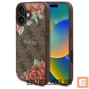 Muud kaubad Guess  Guess GUHMP16SP4ROPEMCW iPhone 16 6.1" brown/brown hardcase 4G Flowers Print MagSafe 