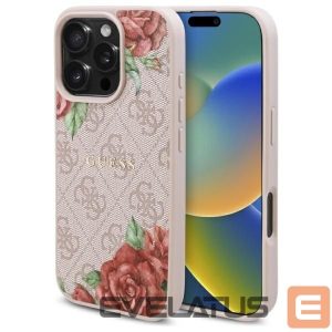 Muud kaubad Guess  Guess GUHMP16XP4ROPEMCP iPhone 16 Pro Max 6.9" pink/pink hardcase 4G Flowers Print MagSafe 
