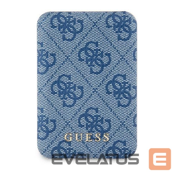 Muud kaubad Guess Guess Powerbank inductive 15W GUPB5FP4EMGB 5000mAh blue/blue 4G Leather Metal Logo MagSafe