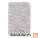Muud kaubad Guess  Guess Powerbank inductive 15W GUPB5FP4EMGP 5000mAh pink/pink 4G Leather Metal Logo MagSafe 