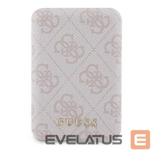 Muud kaubad Guess  Guess Powerbank inductive 15W GUPB5FP4EMGP 5000mAh pink/pink 4G Leather Metal Logo MagSafe 