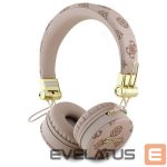 Adaptrid Guess  Guess Bluetooth ENC GUBH70EPOSMW Brown/Brown Peony Script Round Shape Headphones 