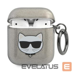 Muud kaubad Karl Lagerfeld  Karl Lagerfeld KLA2UCHGK AirPods 1/2 cover black/black Glitter Choupette 