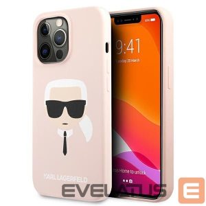 Muud kaubad Karl Lagerfeld  Karl Lagerfeld Silicone Karl`s Head Case for iPhone 13 Pro Max 6.7" - Light Pink 