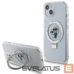Tagakaaned Karl Lagerfeld  Karl Lagerfeld KLHMP15SHMRSKCH iPhone 15 / 14 / 13 6.1" white/white hardcase Ring Stand Karl&Choupette MagSafe 