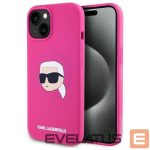 Muud kaubad Karl Lagerfeld  Karl Lagerfeld KLHMP15SSKHPPLF iPhone 15 6.1" fuchsia/fuschia hardcase Silicone Karl Head Print MagSafe 