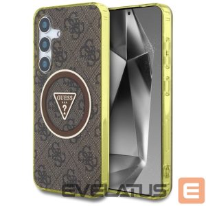 Muud kaubad Guess  Guess 4G Glitter Triangle Buttons MagSafe Case for Samsung Galaxy S25 Brown 