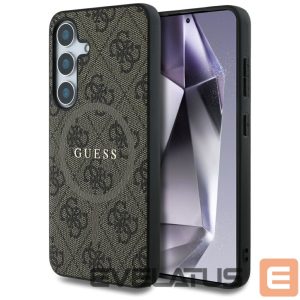 Muud kaubad Guess  Guess Leather 4G Colored Ring Classic Logo MagSafe Samsung Galaxy S25 case brown 