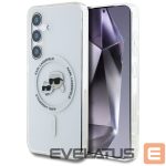 Muud kaubad Karl Lagerfeld  Case Karl Lagerfeld Button Karl & Choupette Heads Printed Logo MagSafe Samsung Galaxy S25 white 