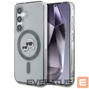 Muud kaubad Karl Lagerfeld  Karl Lagerfeld Button Karl & Choupette Heads Printed Logo MagSafe Samsung Galaxy S25 case black 
