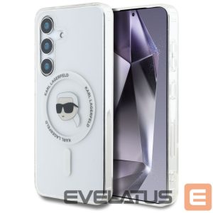 Muud kaubad Karl Lagerfeld  Case Karl Lagerfeld Button Karl Head Printed Logo MagSafe Samsung Galaxy S25 white 