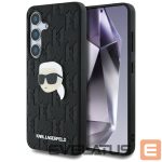 Muud kaubad Karl Lagerfeld  Karl Lagerfeld Leather Monogram Pin Logo Karl Head Samsung Galaxy S25 Case Black 