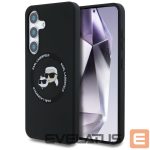 Tagakaaned Karl Lagerfeld  Karl Lagerfeld Silicone Double Heads And Circle MagSafe Samsung Galaxy S25 Plus case black 