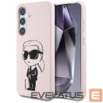 Tagakaaned Karl Lagerfeld  Case Karl Lagerfeld Silicone Graffiti Ikonik Printed Logo MagSafe Samsung Galaxy S25 pink 