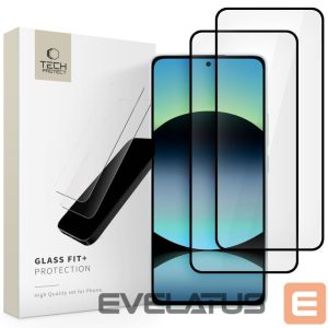 Muud kaubad Tech-Protect  Tech-Protect Glass Fit +2-Pack Tempered Glass for Xiaomi Redmi Note 14 4G / 5G - Black 