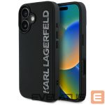 Muud kaubad Karl Lagerfeld  Karl Lagerfeld HC 3D Rubber Elongated Glitter iPhone 16 Case - Black 