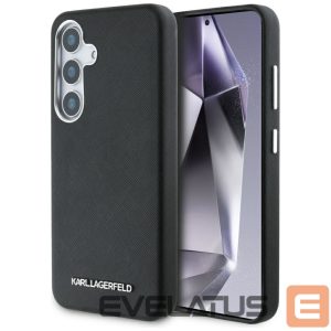 Muud kaubad Karl Lagerfeld  Karl Lagerfeld Saffiano Full Wrapped Elongated Metal Logo MagSafe Case for Samsung Galaxy S25+ - Black 