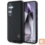 Muud kaubad Mercedes-Benz  Mercedes Leather Curved Stitches Case for Samsung Galaxy S25 - Black 