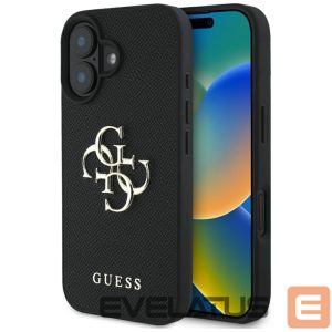 Muud kaubad Guess  Guess Grained Big 4G Logo Small Classic Logo case for iPhone 16 - black 