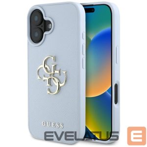 Muud kaubad Guess  Guess Grained Big 4G Logo Small Classic Logo case for iPhone 16 - blue 