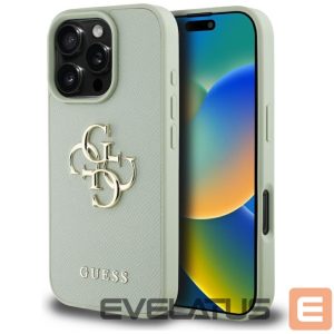 Muud kaubad Guess  Guess Grained Big 4G Logo Small Classic Logo case for iPhone 16 Pro Max - green 