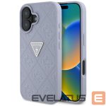 Muud kaubad Guess  Guess Hot Stamp 4G Pattern Triangle Metal Logo iPhone 16 Case - Purple 