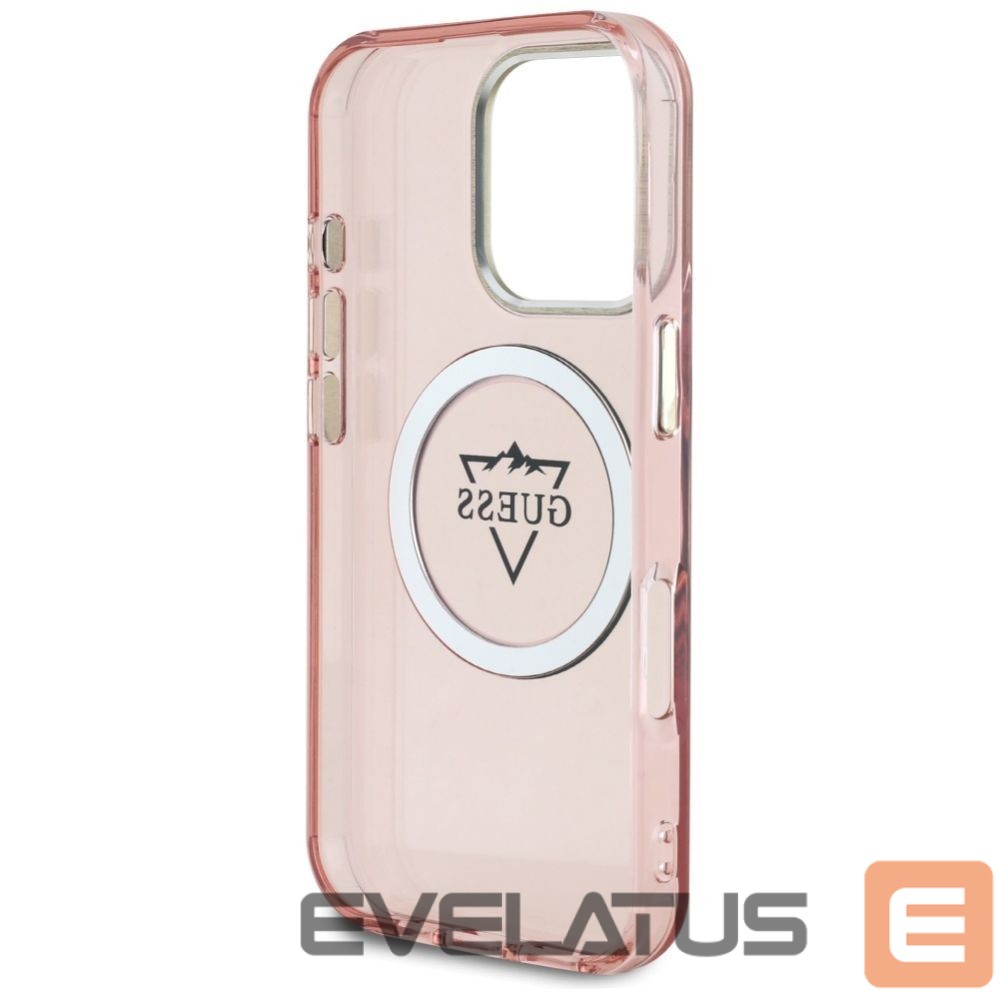 Muud kaubad Guess Guess IML Metal Mountain Logo MagSafe iPhone 16 Pro Max Case - Pink