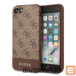 Muud kaubad Guess  Guess 4G Stripe Collection case for iPhone 7 / 8 / SE 2020 / SE 2022 - brown 