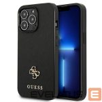 Muud kaubad Guess  Guess Saffiano 4G Small Metal Logo case for iPhone 13 Pro / 13 6.1" - black 