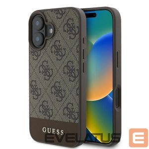 Muud kaubad Guess  Guess 4G Bottom Stripe Case for iPhone 16 Plus 6.7" - Brown 