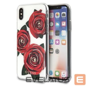 Muud kaubad Guess  Guess Flower Desire Red Rose iPhone X Case - Transparent 