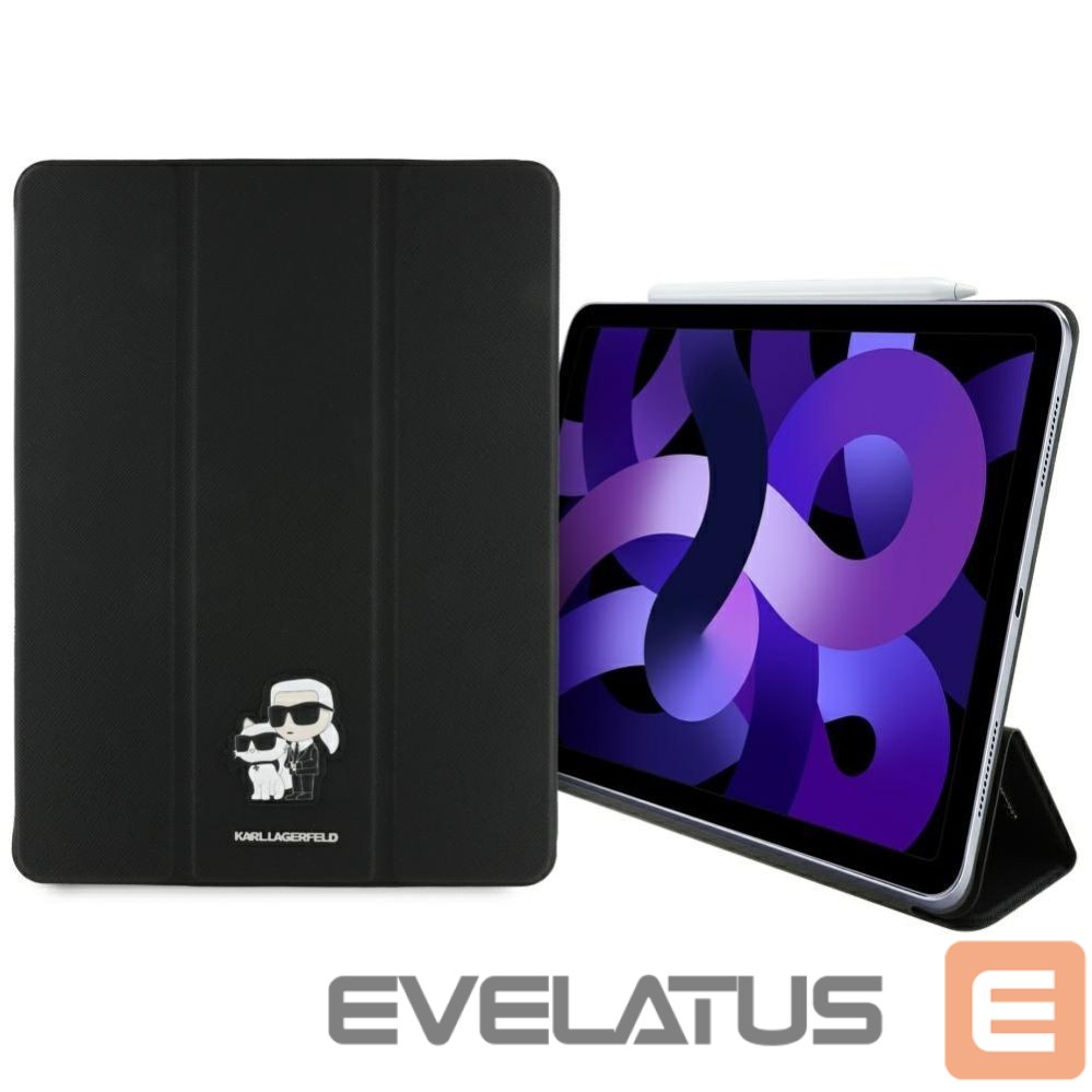 Muud kaubad Karl Lagerfeld Karl Lagerfeld Saffiano Magnetic Karl & Choupette iPad Air 13" 2024 Book Cover Case - Black