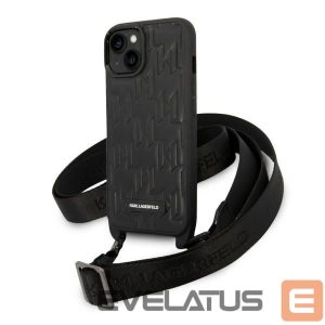 Muud kaubad Karl Lagerfeld  Karl Lagerfeld Monogram Plaque Logo Strap Case for iPhone 14 / 15 / 13 6.1" - Black 