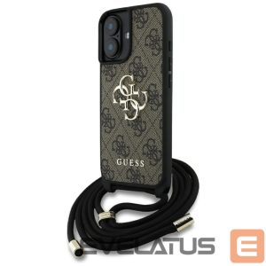 Muud kaubad Guess  Guess 4G Big Logo Cord Stap Crossbody Case for iPhone 16 Plus Brown 