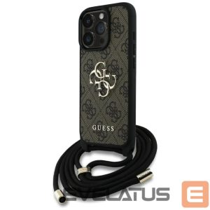 Muud kaubad Guess  Guess 4G Big Logo Cord Stap Crossbody Case for iPhone 16 Pro Brown 