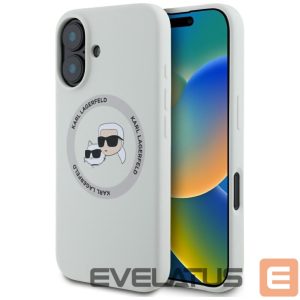 Muud kaubad Karl Lagerfeld  Karl Lagerfeld Silicone Double Heads And Circle MagSafe case for iPhone 16 beige 