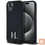 Muud kaubad Karl Lagerfeld  Karl Lagerfeld Silicone Shadow Metal Initial MagSafe Case for iPhone 15 Black 