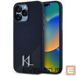 Tagakaaned Karl Lagerfeld  Karl Lagerfeld Silicone Shadow Metal Initial MagSafe Case for iPhone 15 Pro Max Black 