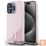 Muud kaubad Karl Lagerfeld  Karl Lagerfeld Silicone Shadow Metal Initial MagSafe Case for iPhone 15 Pro Max Pink 