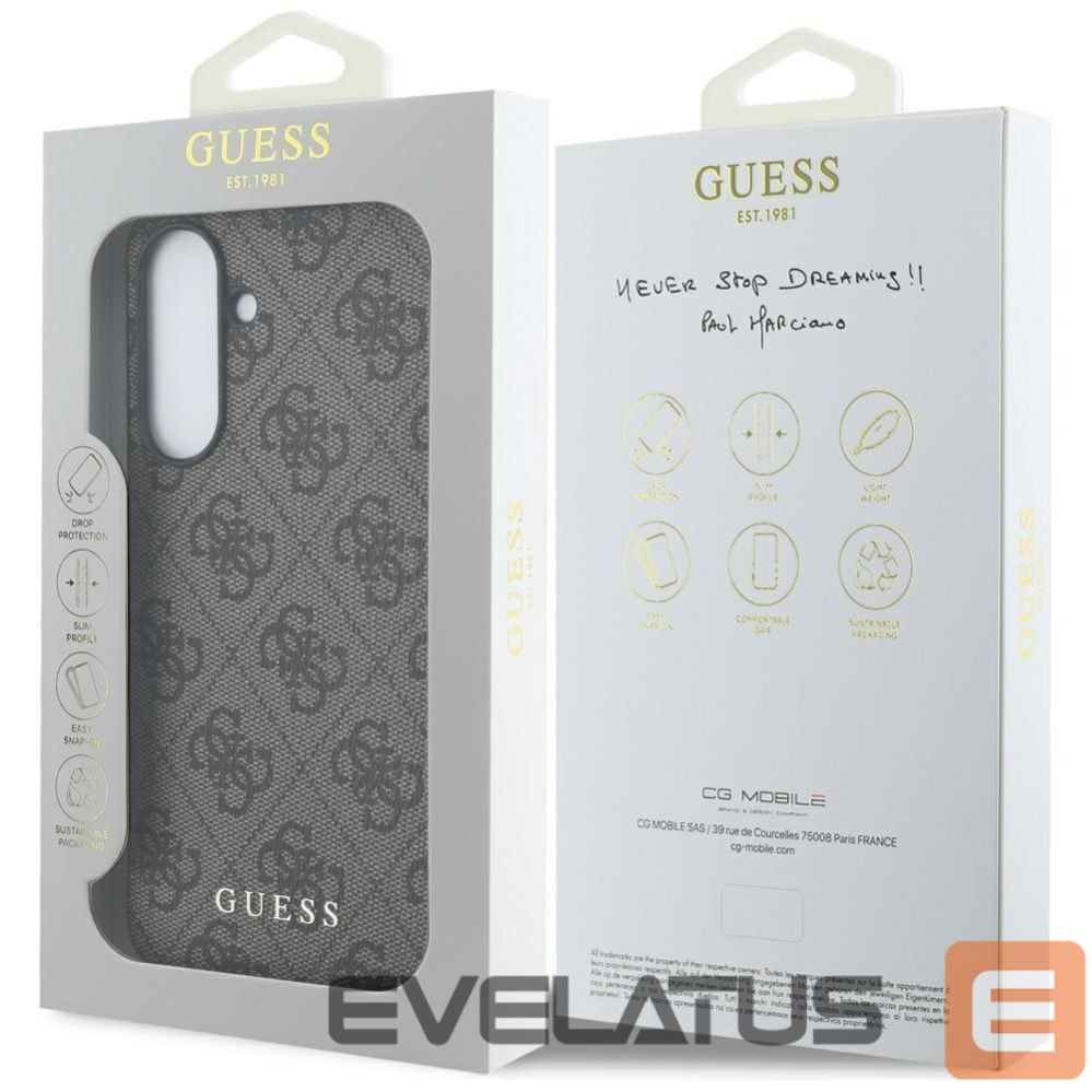 Muud kaubad Guess Guess 4G Metal Gold Logo Case for Samsung Galaxy A36 - Brown