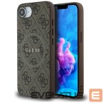 Tagakaaned Guess  Guess 4G Ring Classic Logo MagSafe iPhone 16e Case - Brown 