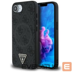 Muud kaubad Guess  Guess 4G Ring Triangle Logo MagSafe case for iPhone 16e - black 