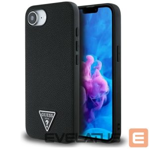 Muud kaubad Guess  Guess Grained Triangle MagSafe case for iPhone 16e - black 
