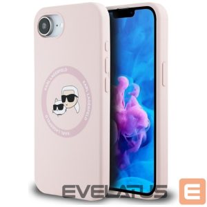 Muud kaubad Karl Lagerfeld  Karl Lagerfeld Silicone Karl&Choupette Heads MagSafe iPhone 16e Case - Pink 