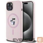 Muud kaubad Karl Lagerfeld  Karl Lagerfeld Silicone Karl&Choupette MagSafe iPhone 15 Case - Pink 