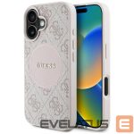 Muud kaubad Guess  Guess 4G Circle Classic Logo MagSafe iPhone 16 Case - Pink 